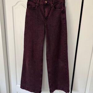GAP Wide-Leg Jeans in Wine